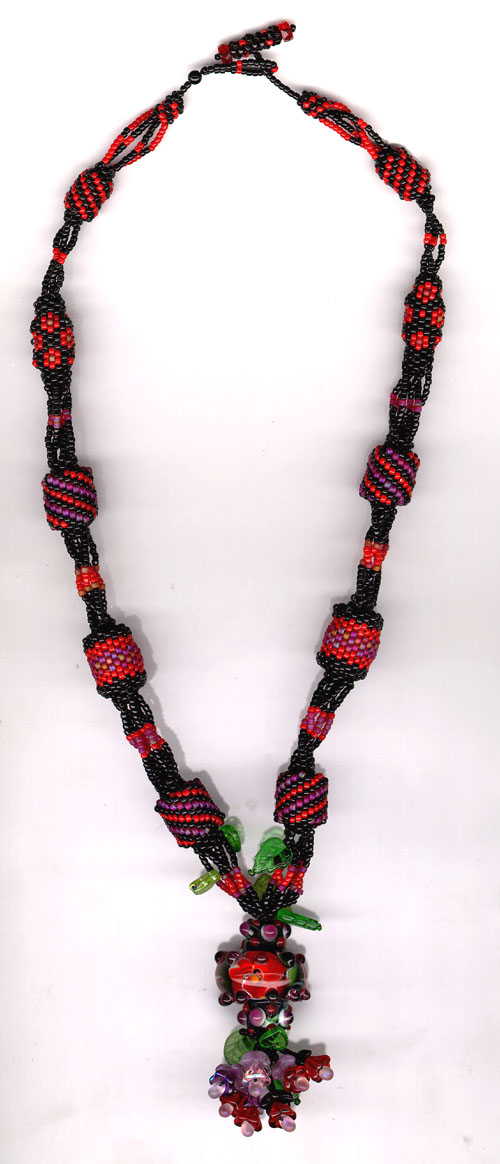 Black and Red Necklace